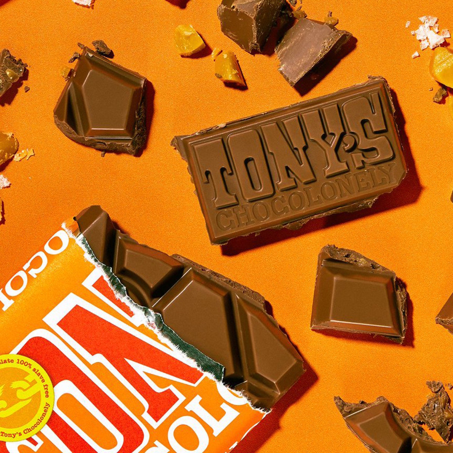 Tony's Chocolonely Milk Chocolate Caramel Sea Salt 180g