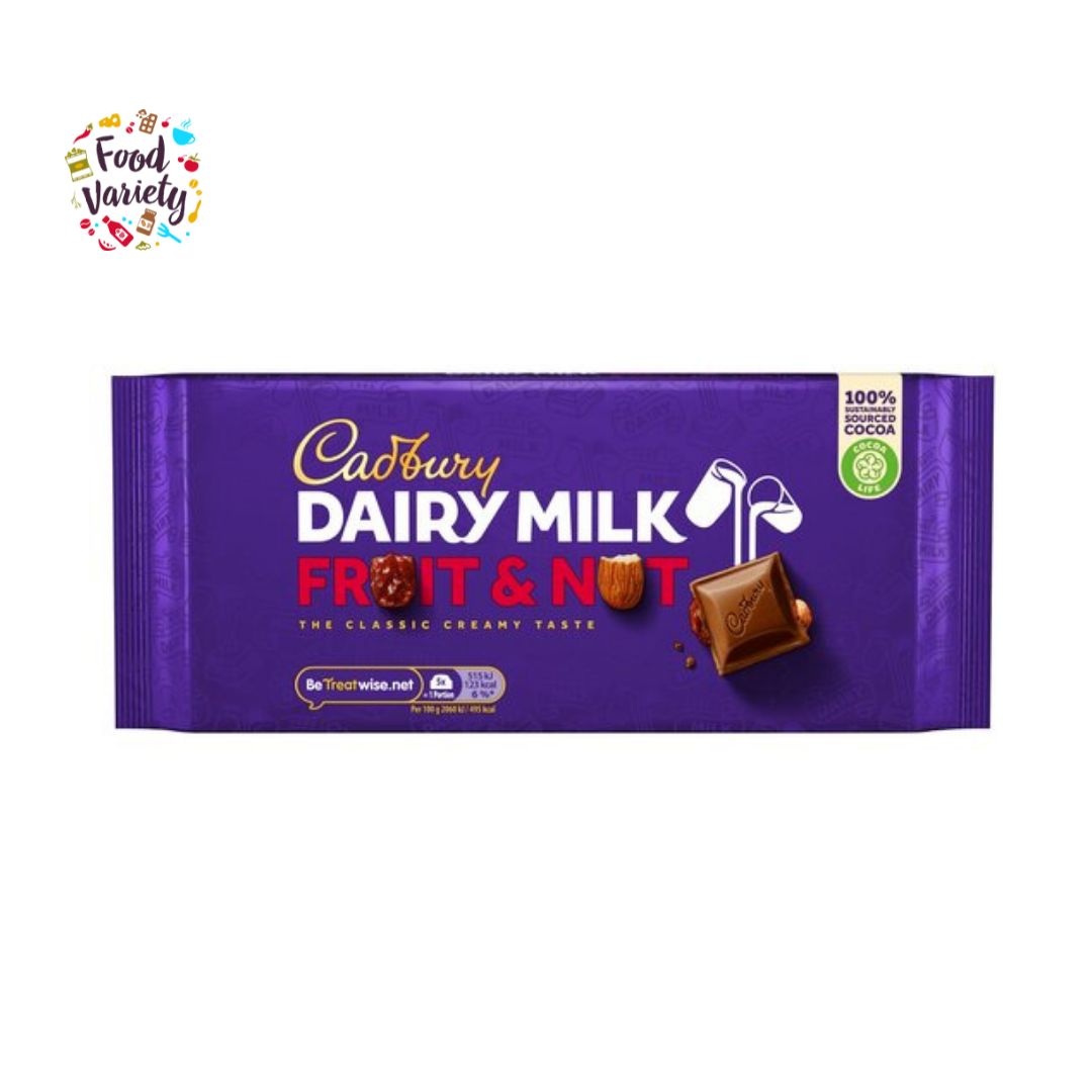 Cadbury Dairy Milk Fruit & Nut 180g