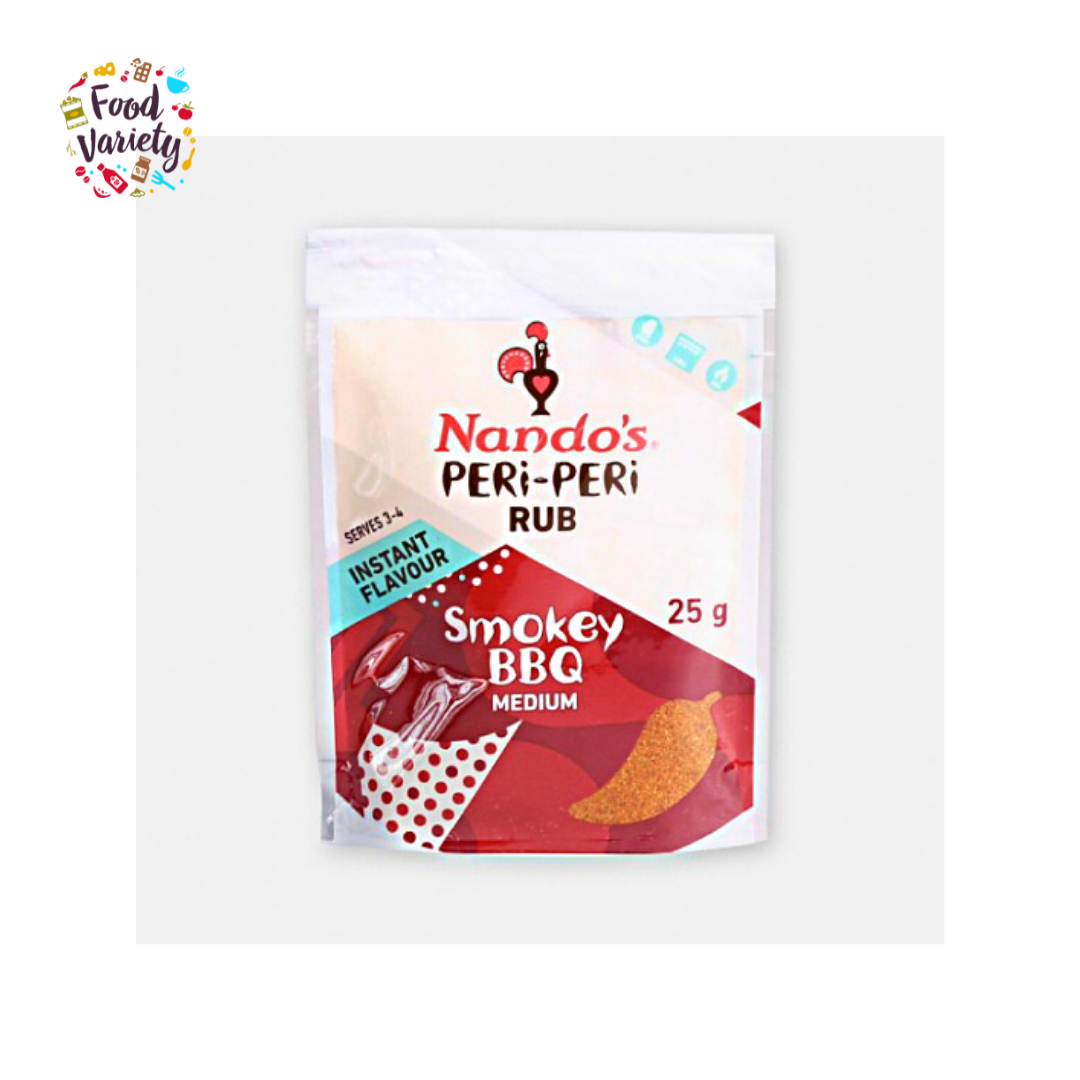Nando's Peri Peri Smokey BBQ Medium Dry Rub 25g
