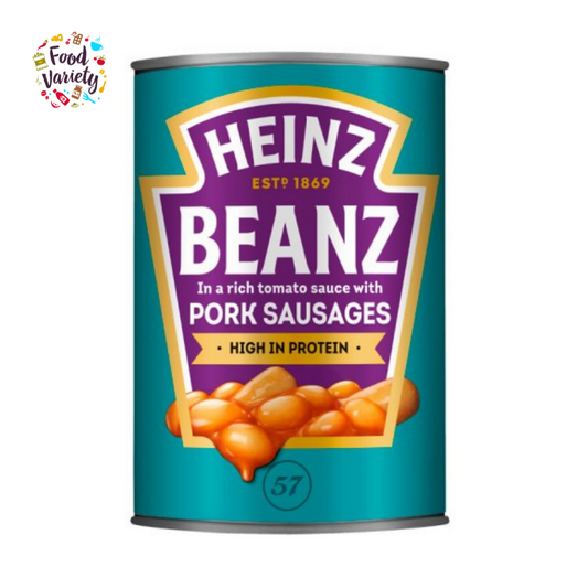 Heinz Baked Beanz with Pork Sausages in Tomato Sauce 415g