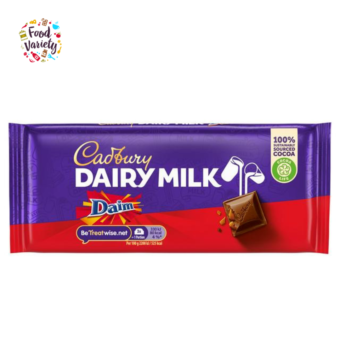 Cadbury Dairy Milk Daim  Chocolate Bar 120g