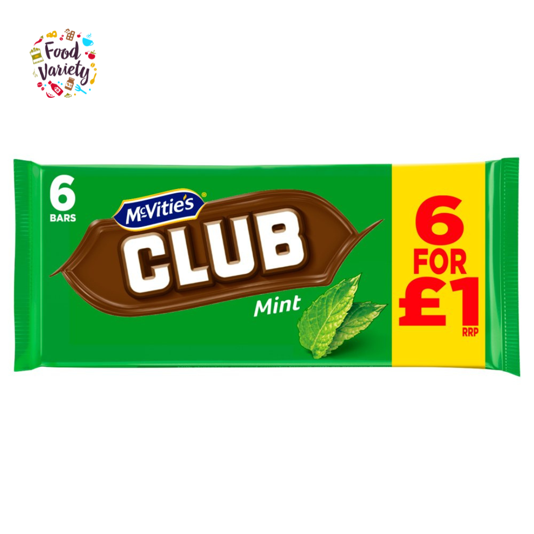 Mcvitie’s Club Mint 6x22g