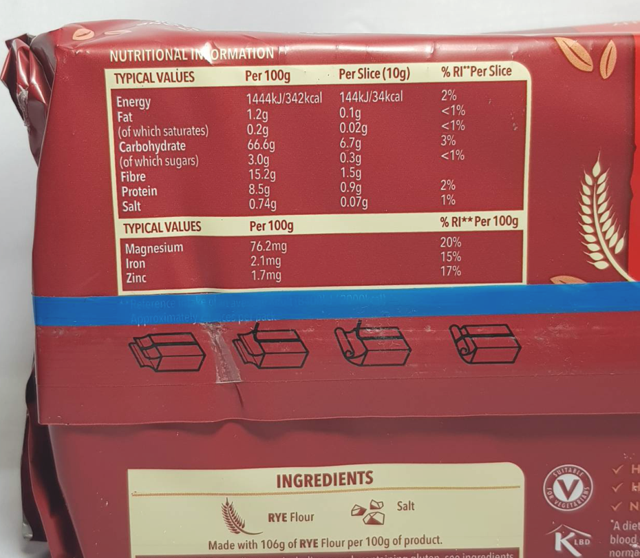 Ryvita Dark Rye Crunchy Breads 200g