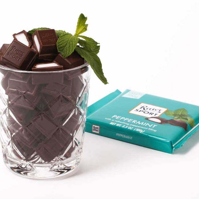Ritter Sport Peppermint Cream Filled Chocolate Bar 100g
