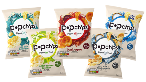 Popchips Sour Cream & Onion Flavour Potato Snacks 50g