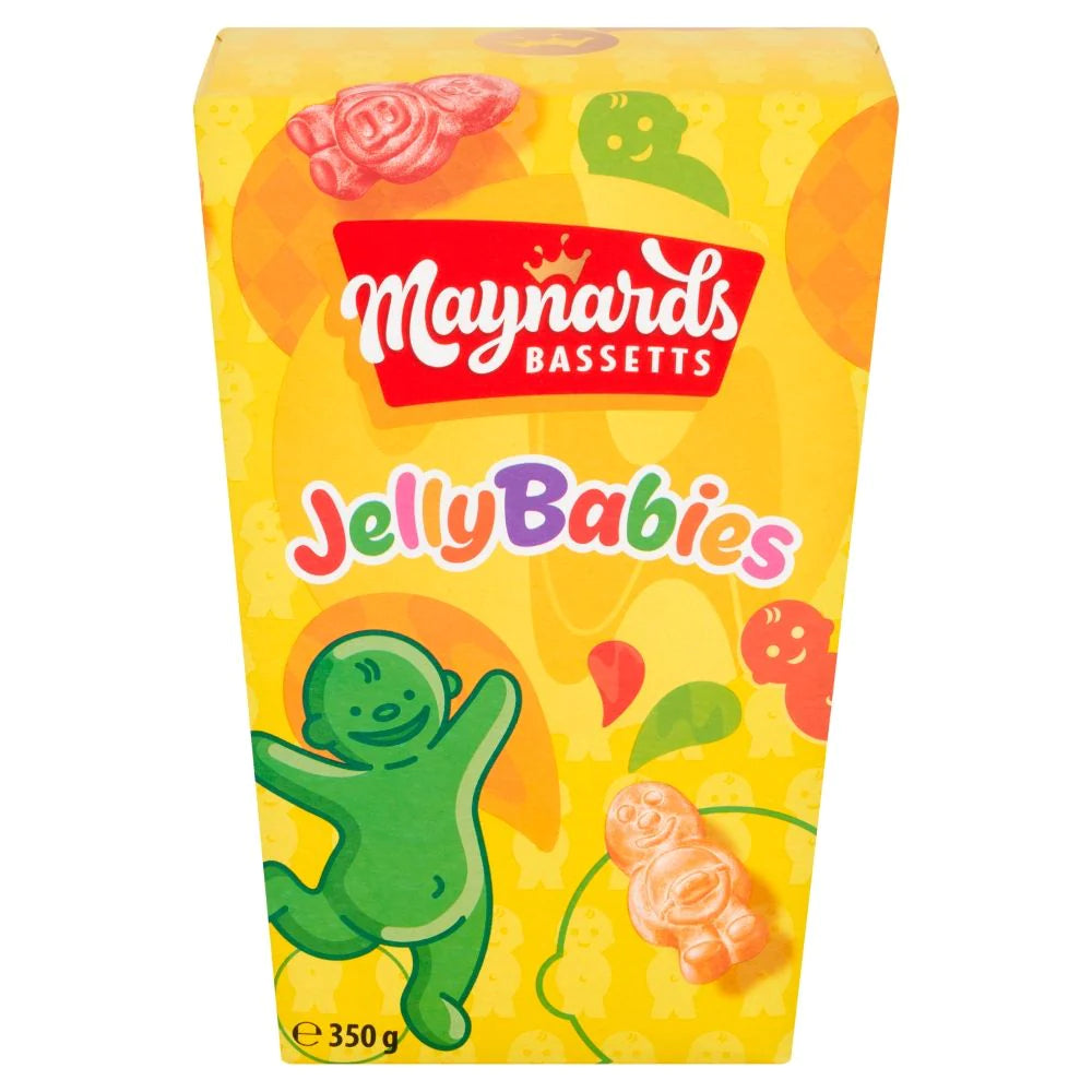 Maynard Bassett Jelly Babies Box 350g. เมย์นาร์ด บาสเซตต์ เยลลี่ เบบี้ แบบกล่อง 350 กรัม