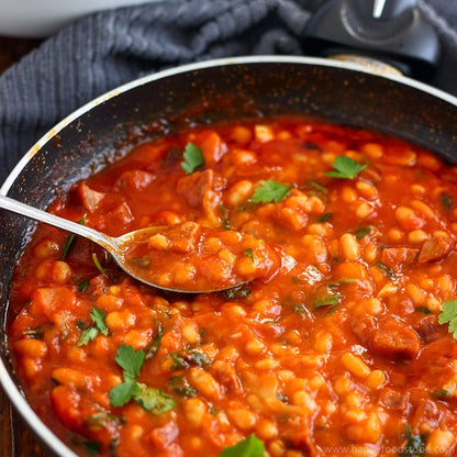 Branston Baked Beans in a rich and tasty tomato sauce 410g ถั่วแดงอบในซอสมะเขือเทศ 410g