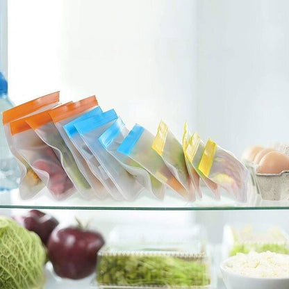 TidyZ Double Zipper Freezer Food Bags 15 Packs