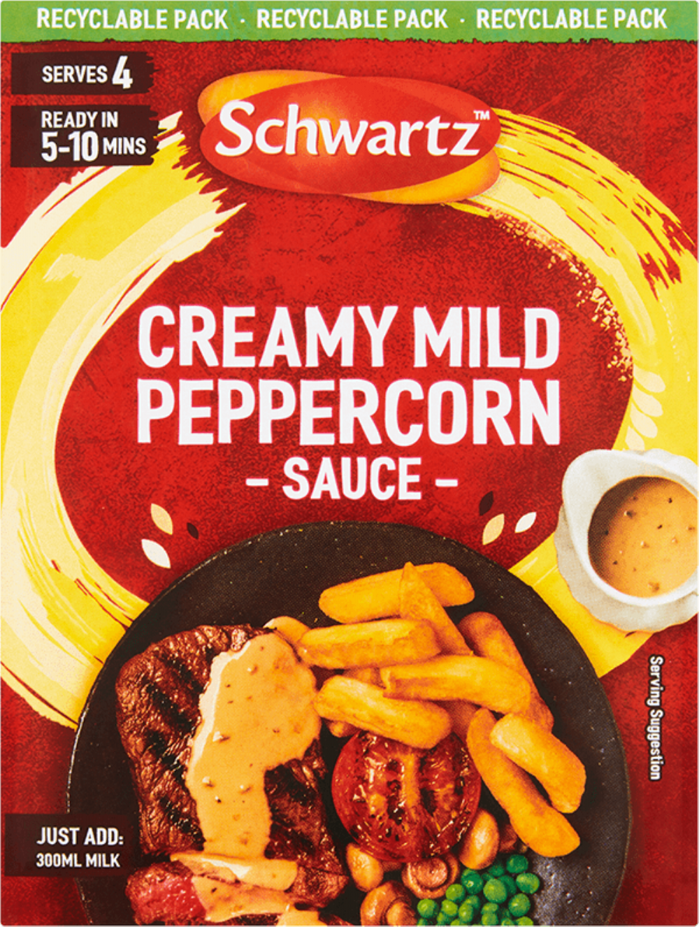 Schwartz Creamy Mild Peppercorn Sauce Mix 25g