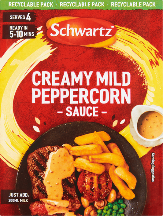 Schwartz Creamy Mild Peppercorn Sauce Mix 25g