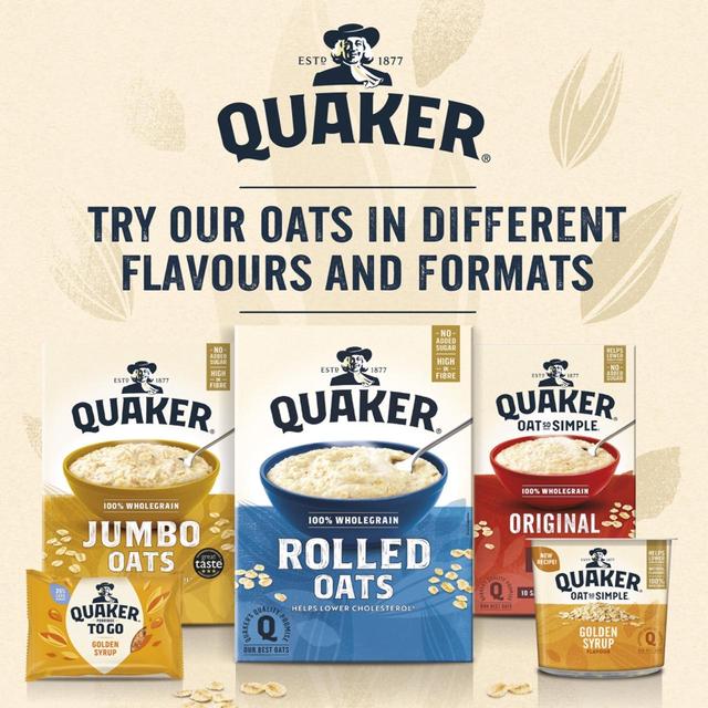 Quaker Jumbo Porridge Oats 1kg เควกเกอร์ ข้าวโอ๊ต จัมโบ้ 1 กิโลกรัม