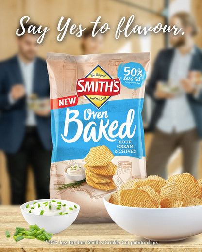 Smith's Baked Sour Cream & Chives Flavor Chips 130g