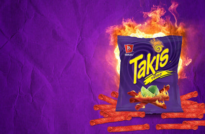 Takis Fuego Seasoned Chilli Corn Snack 100g