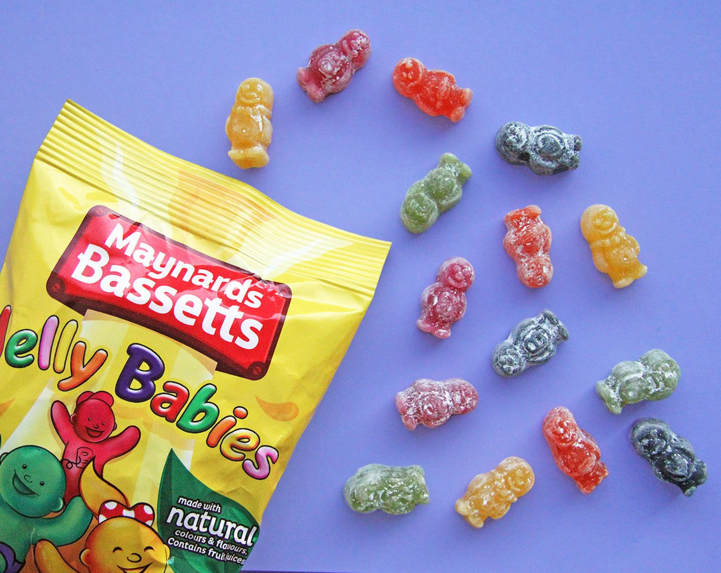 Maynard Bassett Jelly Babies Box 350g. เมย์นาร์ด บาสเซตต์ เยลลี่ เบบี้ แบบกล่อง 350 กรัม