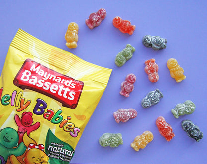 Maynard Bassett Jelly Babies Box 350g. เมย์นาร์ด บาสเซตต์ เยลลี่ เบบี้ แบบกล่อง 350 กรัม