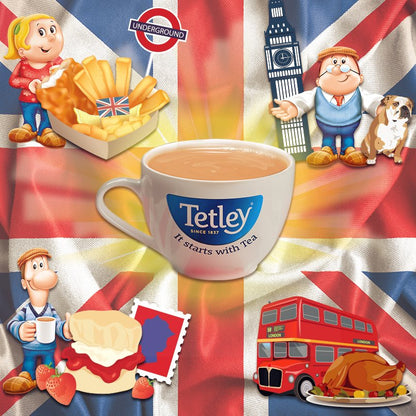 Tetley Decaf Delicious & Refreshing 120 Tea Bags เทตลีย์ เดคาฟ ถุงชาแสนอร่อย และ สดชื่น 120 ซอง