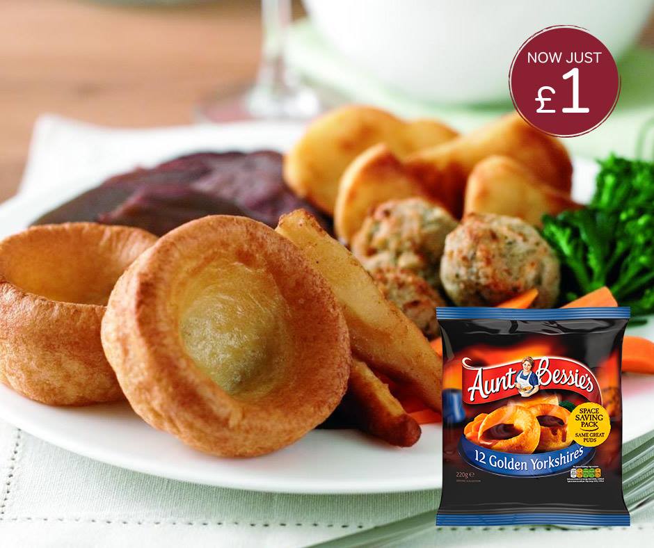 [Best Before 30-Sep-2024] Aunt Bessie's 12 Golden Yorkshires  220g อ้าน 12 โกลเด้น ยอร์คเชียร์ 220 กรัม