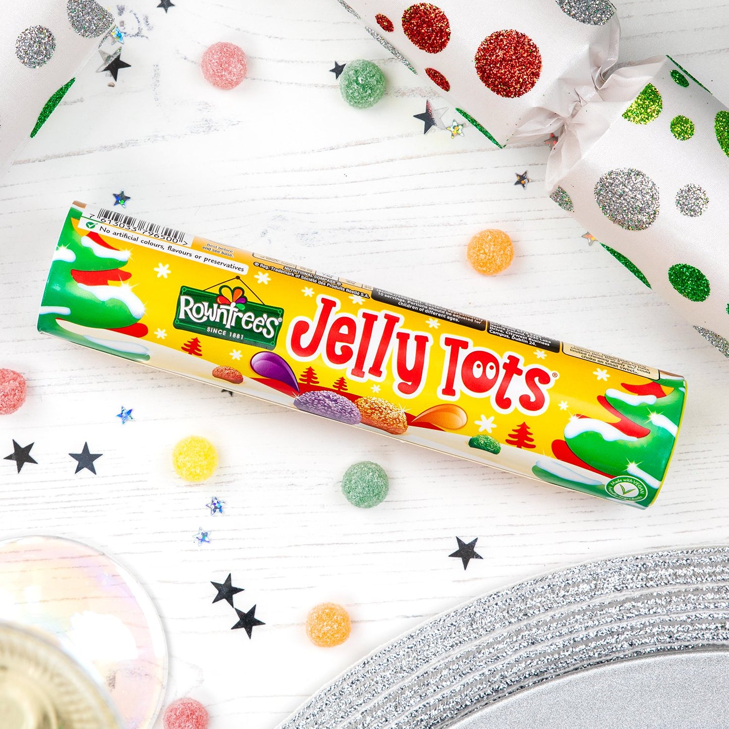 Rowntree's Jelly Tots Sweets Giant Tube 115g