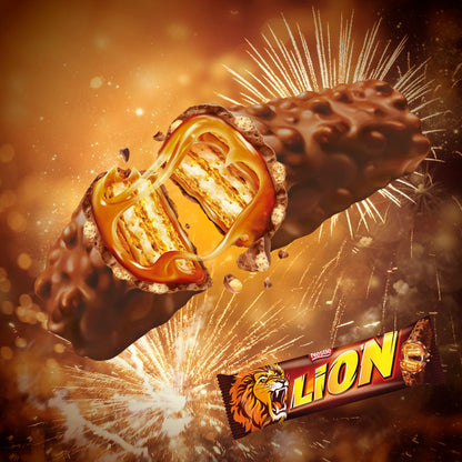 Nestle Lion Choco bar 4 pack 120g เนสท์เล่ ไลออนช็อกโก้บาร์ 4 แท่ง 120กรัม