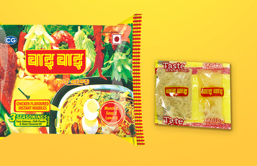 Wai Wai Jumbo Pack 3 Seasonings Chicken Flavored Instant Noodle 75gram