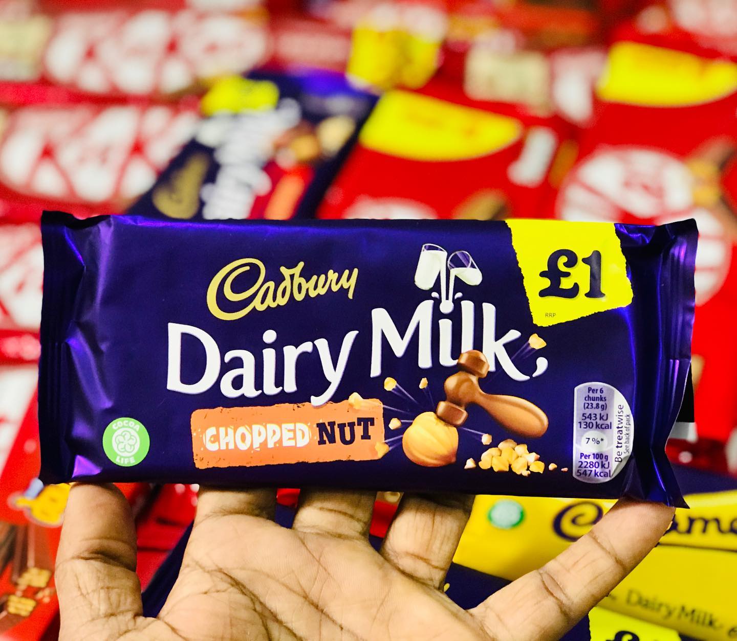 Cadbury Dairy Milk Chopped Nut Bar 95g