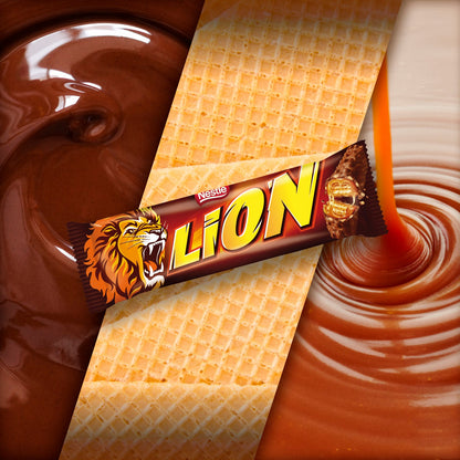 Nestle Lion Choco bar 4 pack 120g เนสท์เล่ ไลออนช็อกโก้บาร์ 4 แท่ง 120กรัม