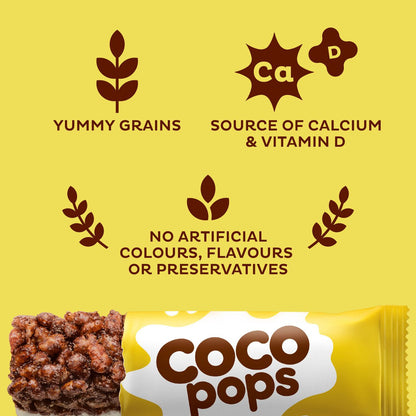 Kellogg's Coco Pops Chocolate Cereal Milk Snack Bars 4x20g