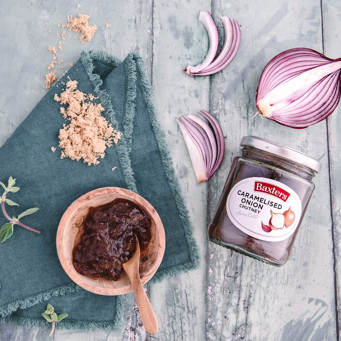 Baxters Caramelised Onion Chutney 290g แบ็กซ์เตอร์ ซอสหัวหอมคาราเมล 290 กรัม