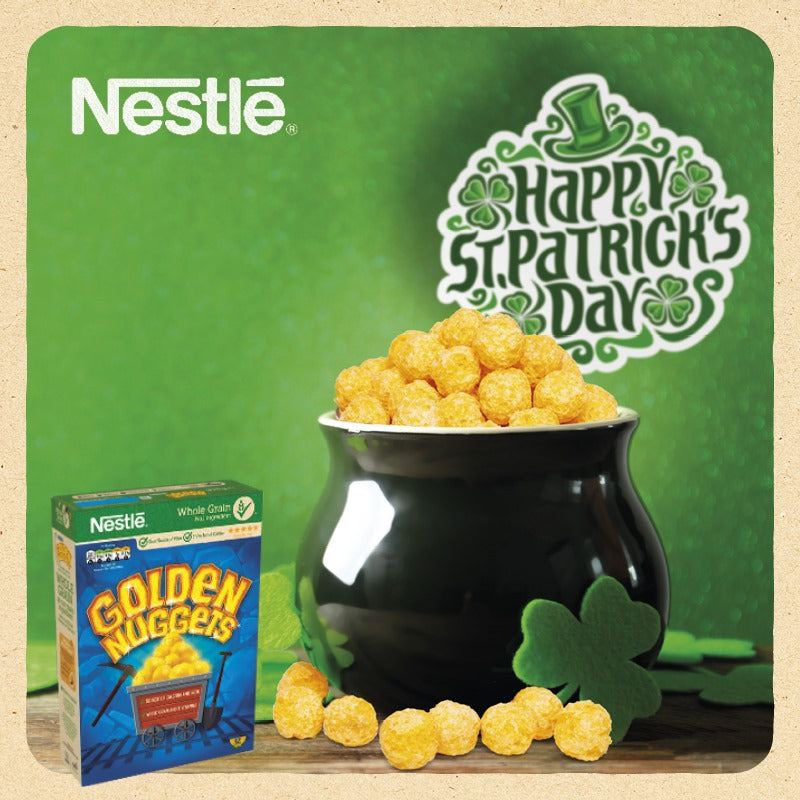 Nestle Golden Nuggets Cereal 375g เนสท์เล่ โกลเด้น นักเก็ต ซีเรียล 375 กรัม