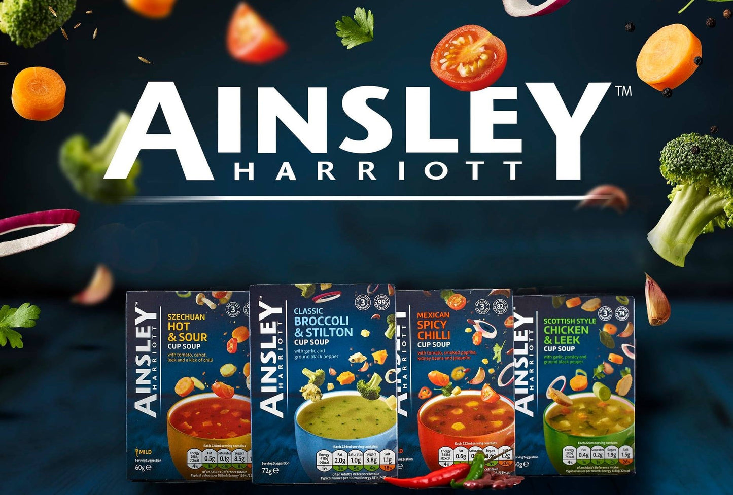 Ainsley Harriott Classic Broccoli & Stilton Cup Soup 75g