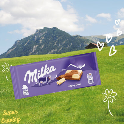 Milka Alpine Cow Spot Chocolate Bar 90g
