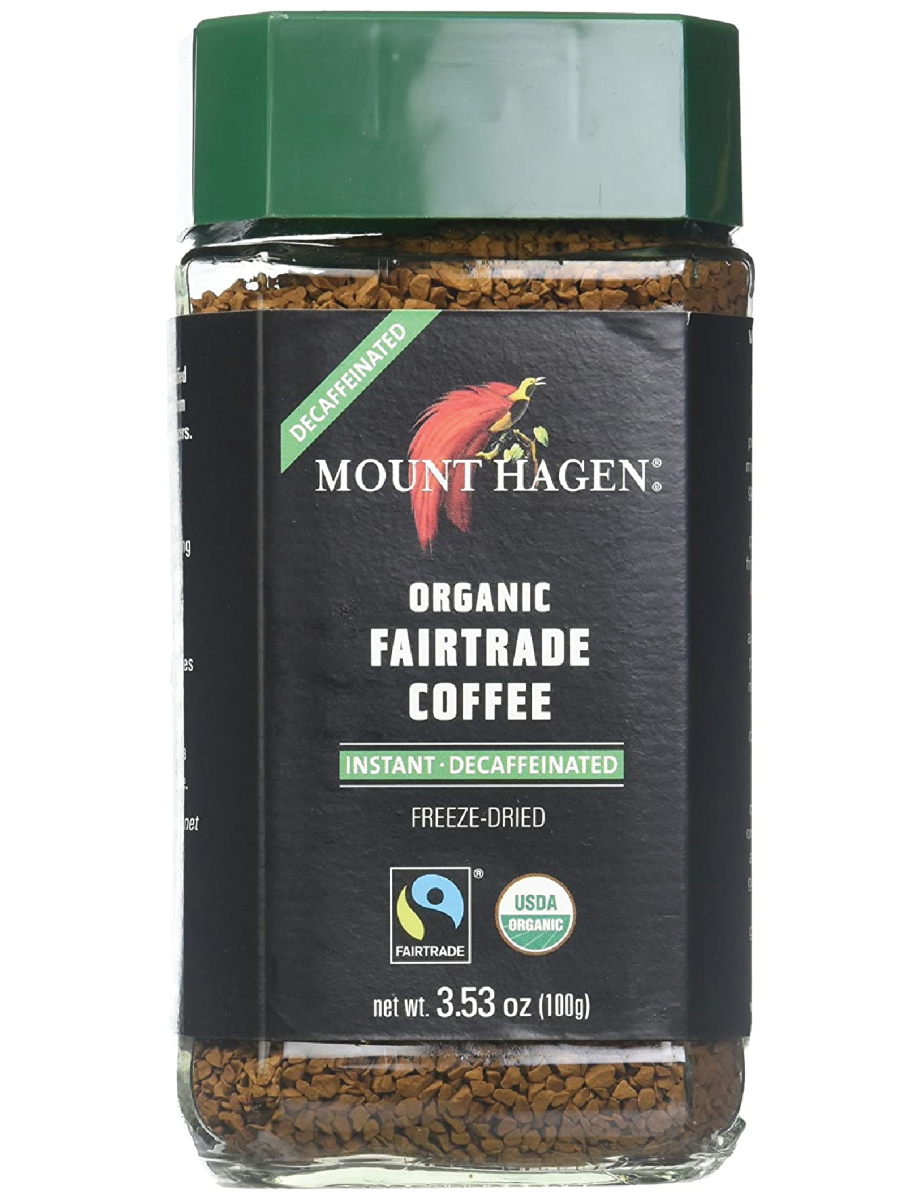 Mount Hagen Organic Fairtrade Instant Decaffeinated Coffee 100g เมาท์ ฮาเกน ออร์แกนิค แฟร์เทรด กาแฟสำเร็จรูปไม่มีคาเฟอีน 100 กรัม