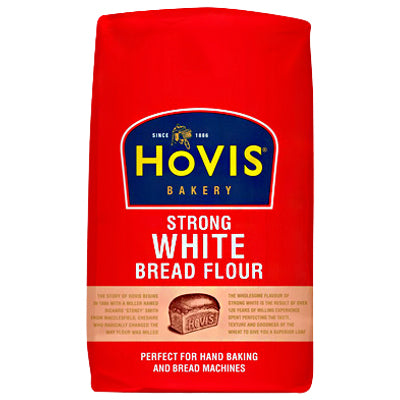 (Best Before March 2025)Hovis Strong White Bread Flour 1.5kg  โฮวิส เบเกอรี่ แป้งทำขนมปังขาว 1.5 กิโลกรัม