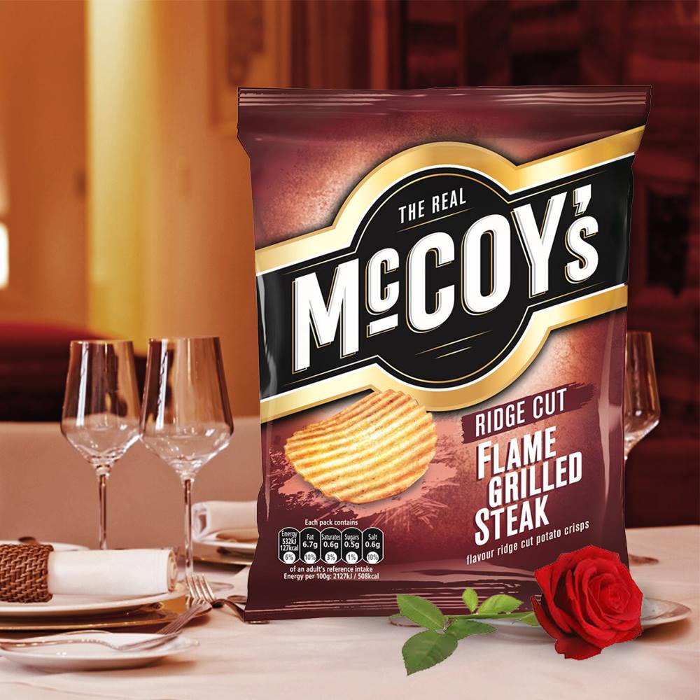 McCoy’s Flame Grilled Steak Grab Bag Crisps 45g แม็คคอยส์ เฟลฟกริล สเต็ก แกร็บแบ็ก คริสป์ส 45 กรัม