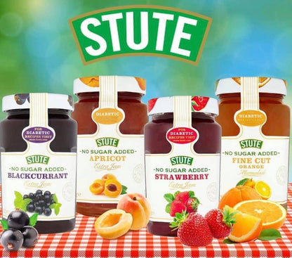 Stute No Sugar Added Apricot Jam 430g สตูท แยมแอปริคอต ไม่มีน้ำตาล 430 กรัม