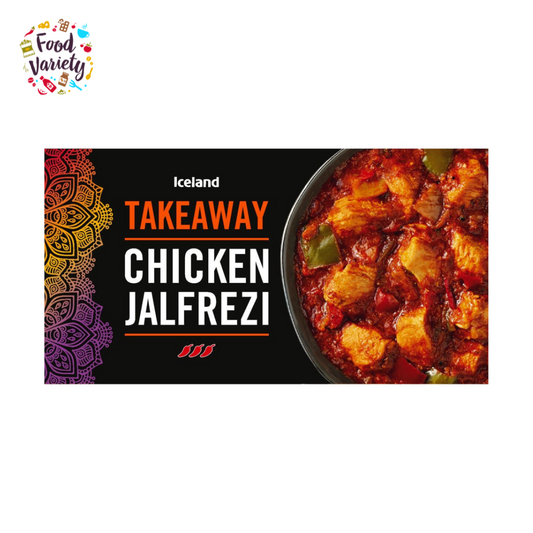 Iceland Chicken Jalfrezi 375g ไอซ์แลนด์ อกไก่ปรุงสุกพร้อมหัวหอม พริกเขียวและแดงหั่นเต๋าในซอสมะเขือเทศ ปรุงรสด้วยผักชีและยี่หร่า 375 กรัม