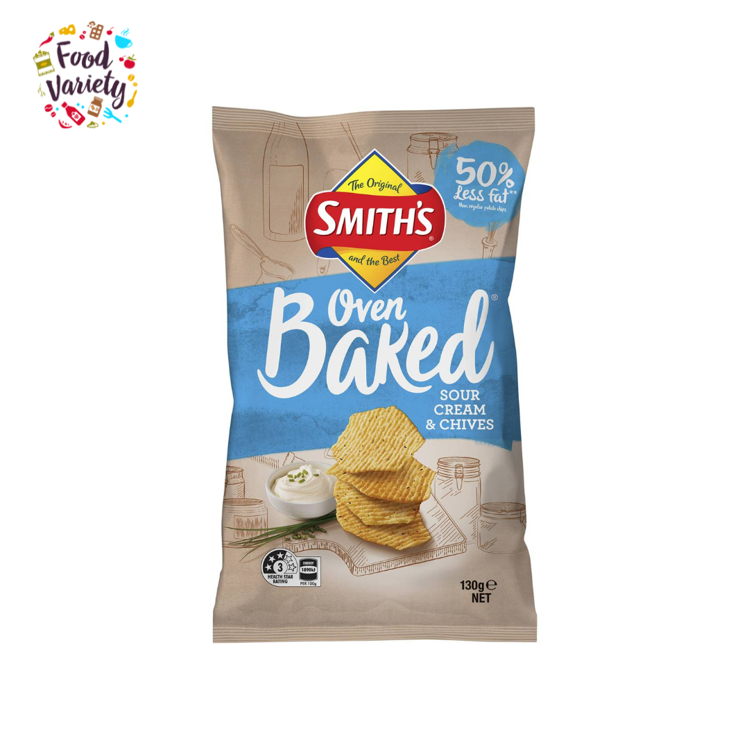 Smith's Baked Sour Cream & Chives Flavor Chips 130g