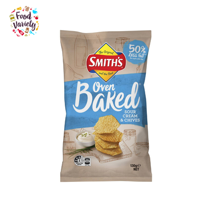 Smith's Baked Sour Cream & Chives Flavor Chips 130g