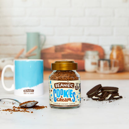 Beanies Cookies & Cream Flavoured Instant Coffee 50g