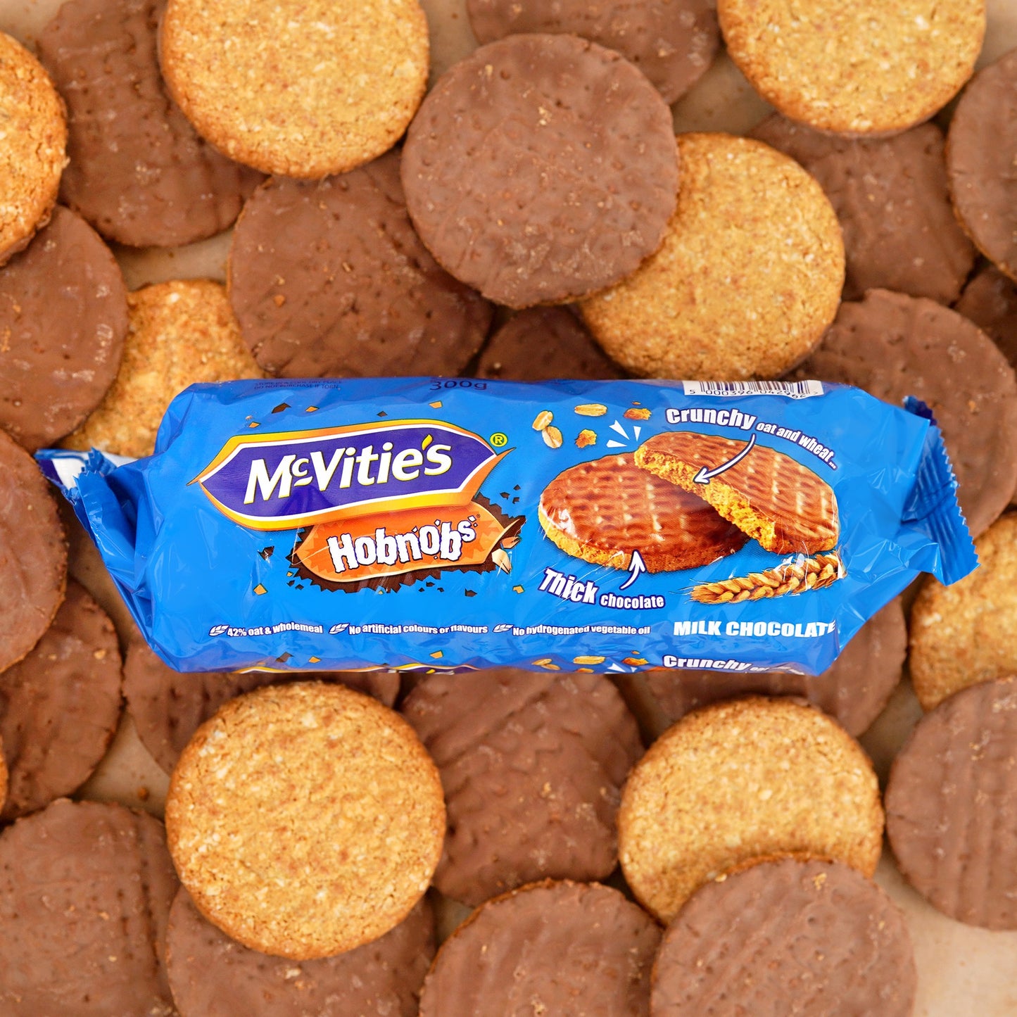 [BestBefore-29Nov2025] McVitie's Milk Chocolate Hobnobs Twin Pack 2 x 318g