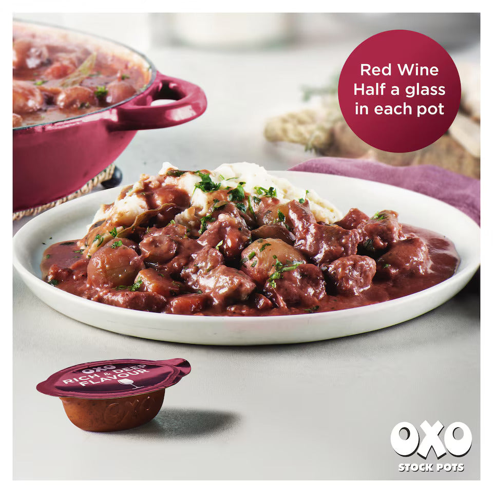 Oxo Stock Pots Red Wine 4 Packs 80g