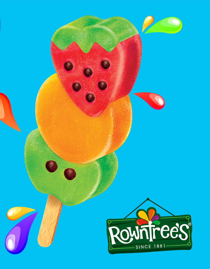 Rowntrees Fruit Stack 4X70ml โรว์ทรีส์ ฟรุ๊ต สแต็ค 4X70 มิลลิกรัม