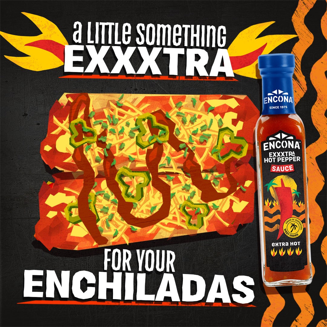 [Best Before31-Oct-2025] Encona Exxxtra Hot Pepper Sauce 142 ml ออนโคน่า ซอสพริกชนิดเผ็ดมาก 142มล.