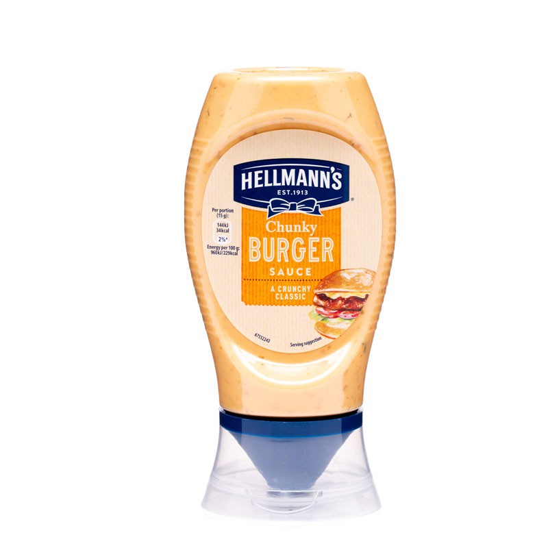 Hellmann’s Chunky Burger Sauce 258g