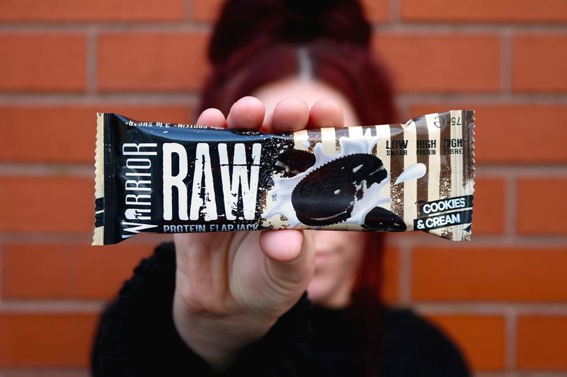 Warrior Raw Protein Flapjack Cookies & Cream 75g