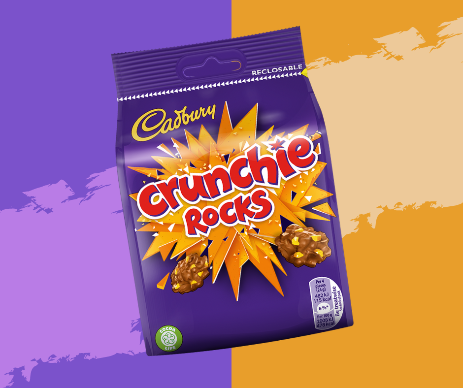 Cadbury Crunchie Rocks 110g แคดเบอรี ครั้นชี่ ร็อค 110กรัม