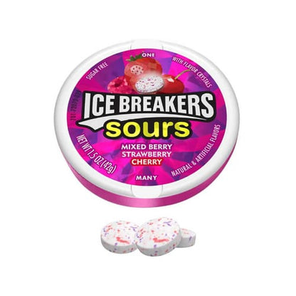 Ice Breakers Sours Strawberry Mixed Berry 42g