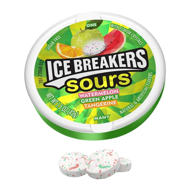 Ice Breakers Sours Watermelon Green Apple 42g