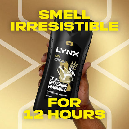 Lynx Gold Refreshing Fragrance Shower Gel Body Wash 225ml