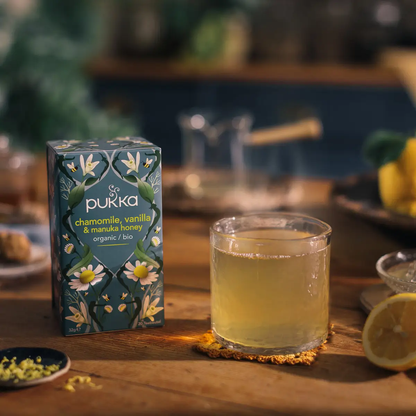 Pukka Chamomile, Vanilla & Manuka Honey Herbal Tea 20pcs 32g